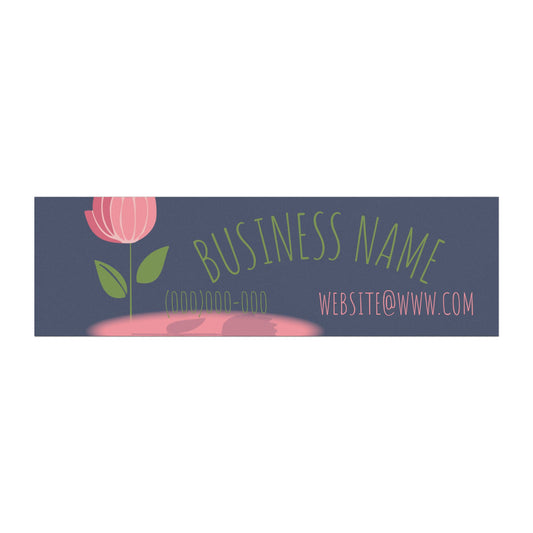 Floral Business Car Magnet — Customizable Logo, Contact & Website