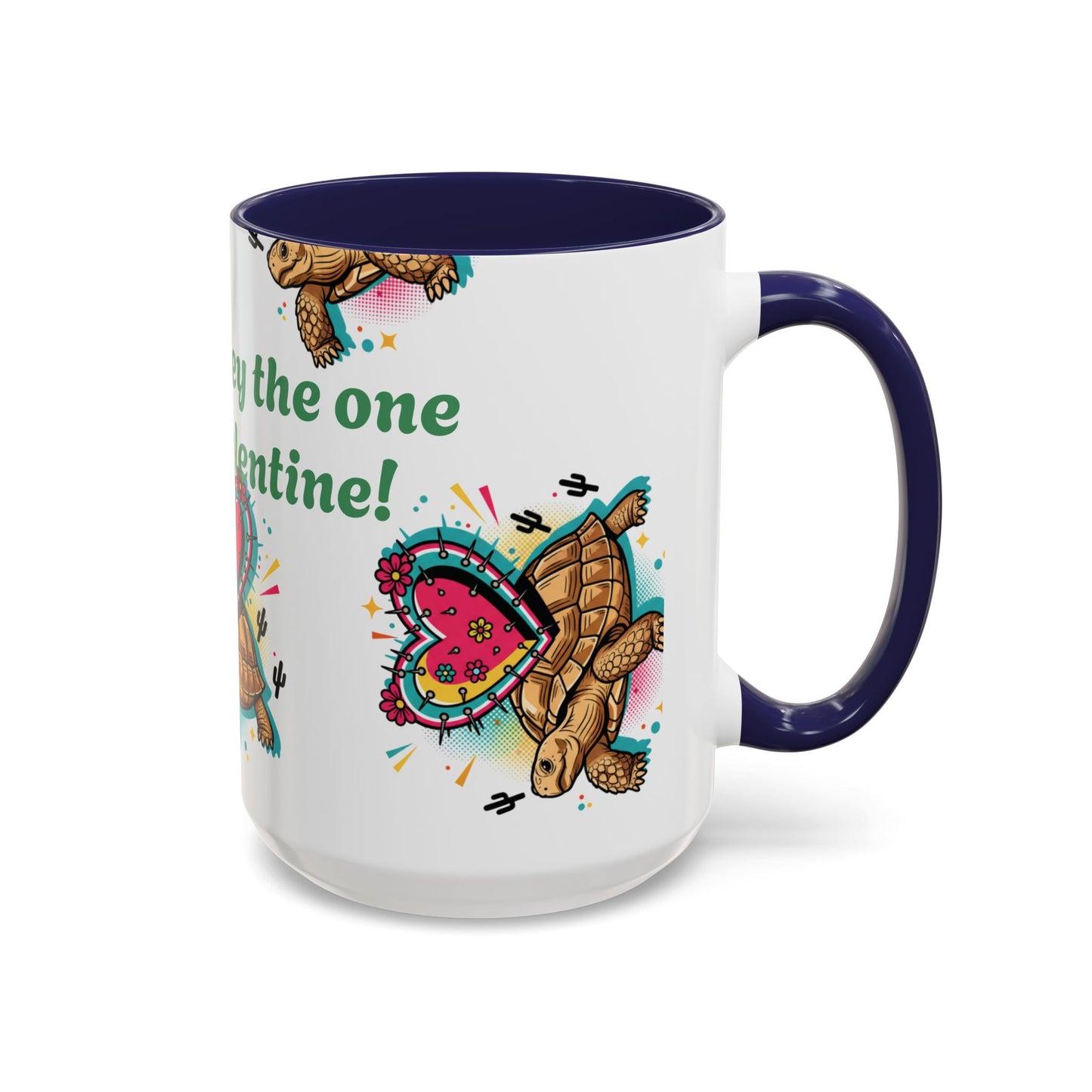 Turtle Valentine Coffee Mug — "You're turtley the one for me" Accent Mug