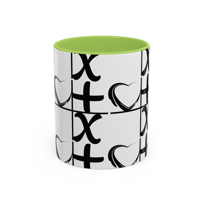 Love More Time Accent Coffee Mug — Inspirational Ceramic Mug (11/15 oz)