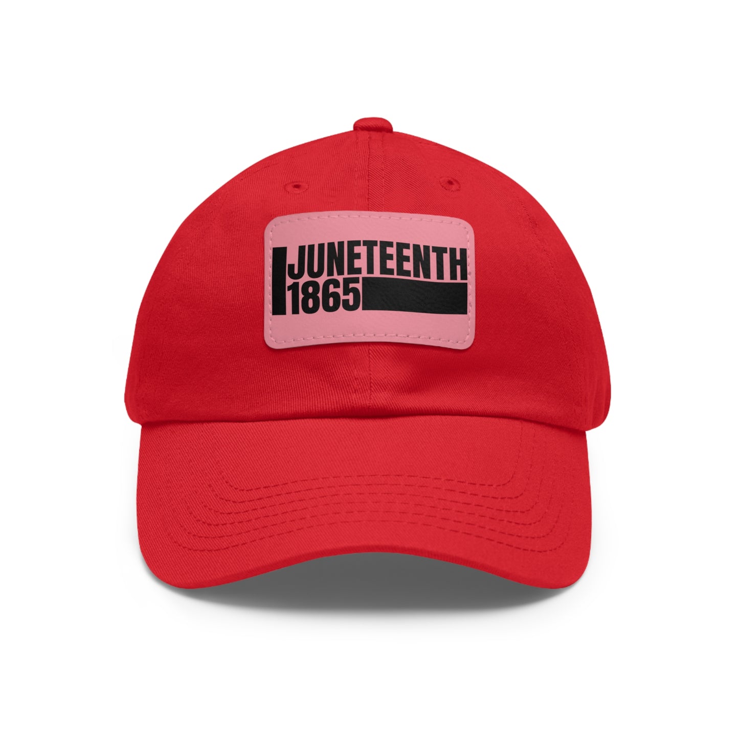 Special Edition Juneteenth Hat with Leather Patch, Summer Accessory, Unisex Cap, Celebration Hat, Gift for Dad, Black History Month