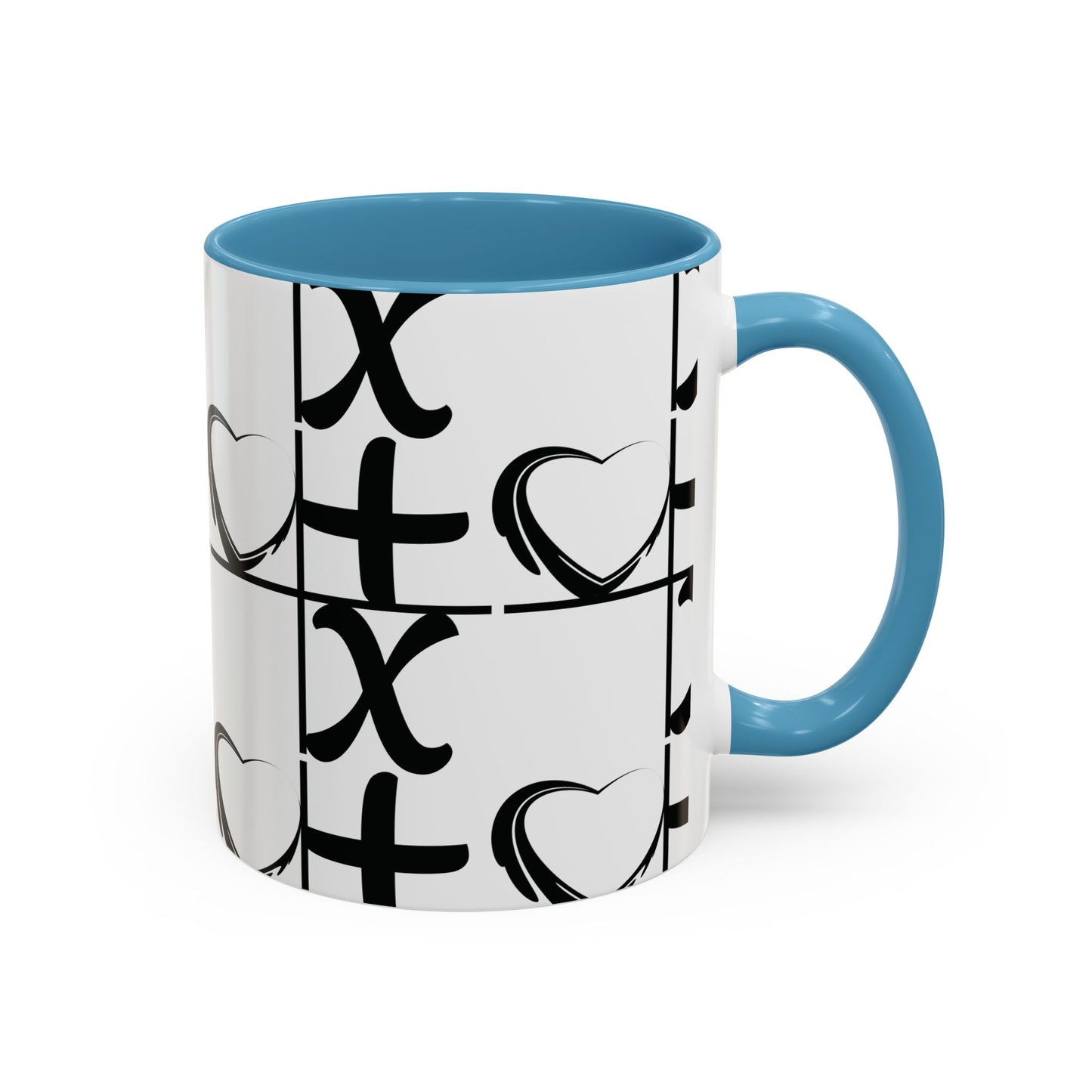 Love More Time Accent Coffee Mug — Inspirational Ceramic Mug (11/15 oz)