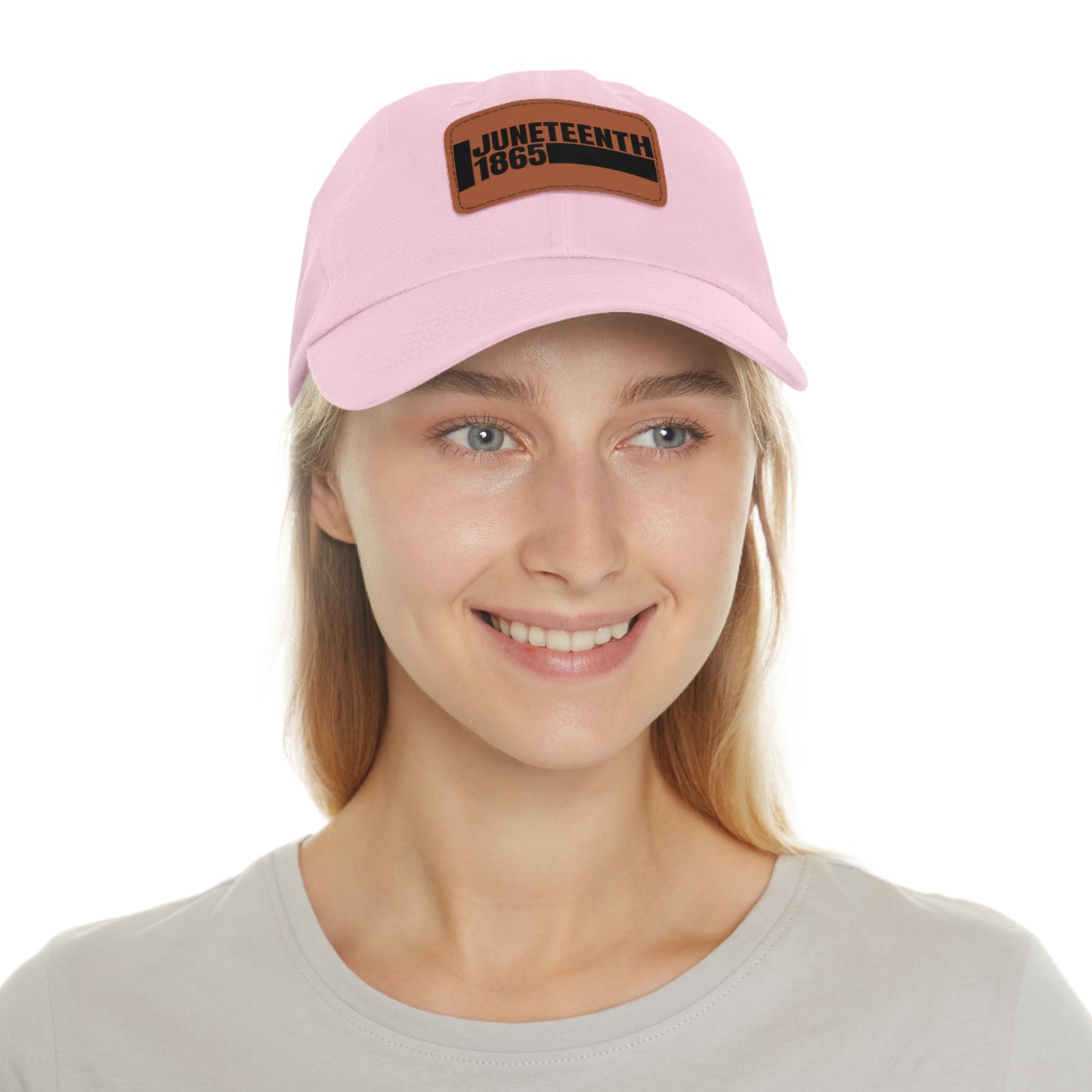 Special Edition Juneteenth Hat with Leather Patch, Summer Accessory, Unisex Cap, Celebration Hat, Gift for Dad, Black History Month