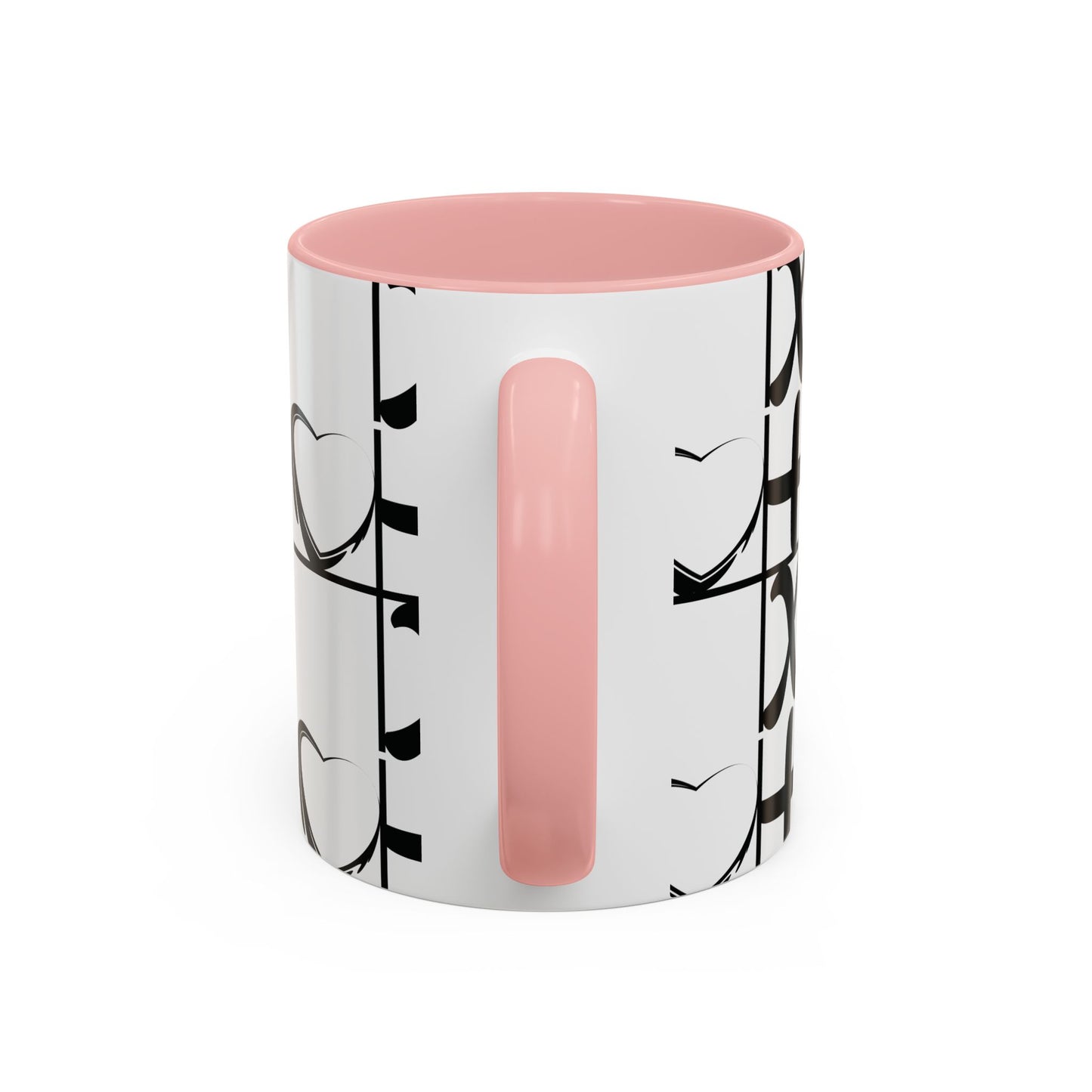 Love More Time Accent Coffee Mug — Inspirational Ceramic Mug (11/15 oz)