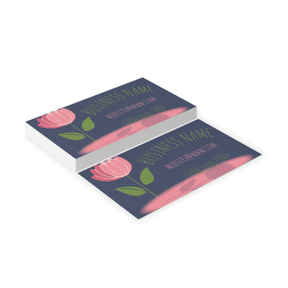 Floral Boutique Business Cards — Pink Tulip Design for Florists & Small Shops