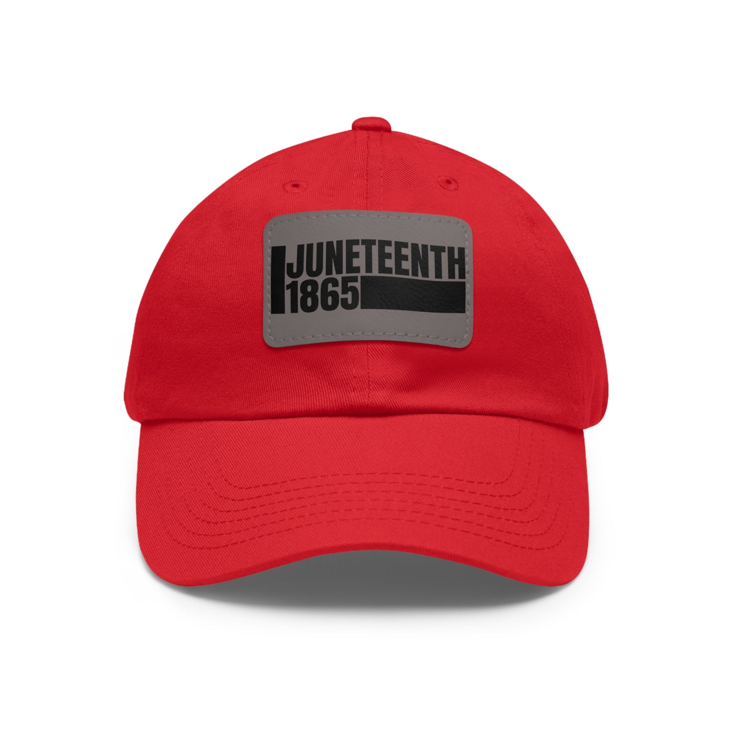 Special Edition Juneteenth Hat with Leather Patch, Summer Accessory, Unisex Cap, Celebration Hat, Gift for Dad, Black History Month
