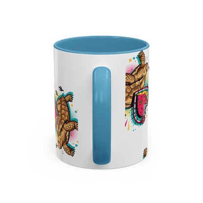 Turtle Valentine Coffee Mug — "You're turtley the one for me" Accent Mug