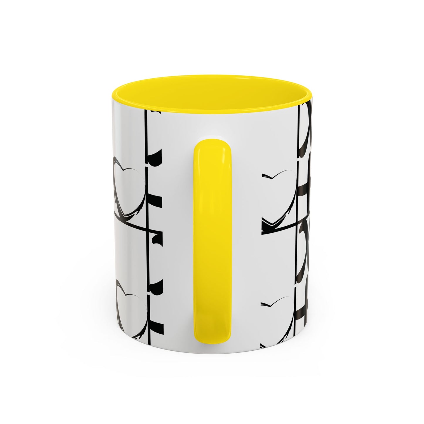 Love More Time Accent Coffee Mug — Inspirational Ceramic Mug (11/15 oz)