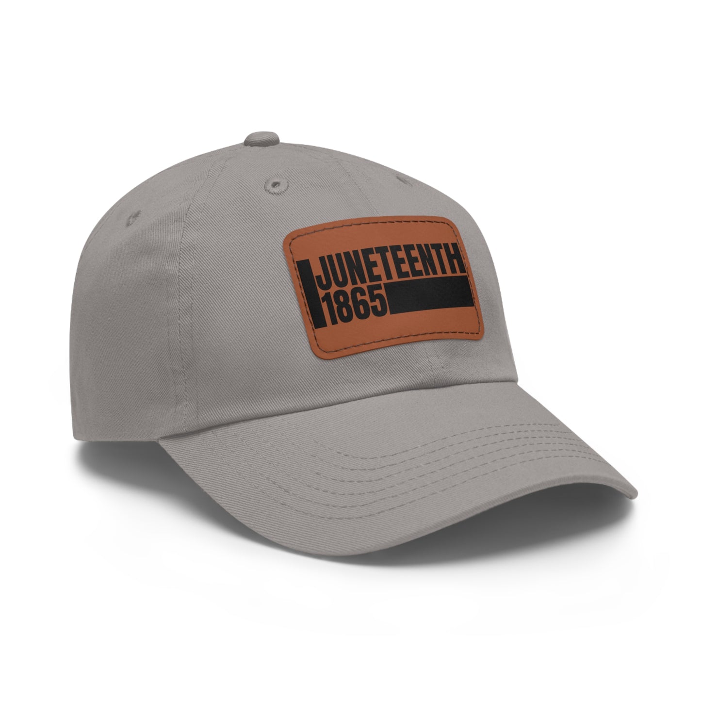 Special Edition Juneteenth Hat with Leather Patch, Summer Accessory, Unisex Cap, Celebration Hat, Gift for Dad, Black History Month