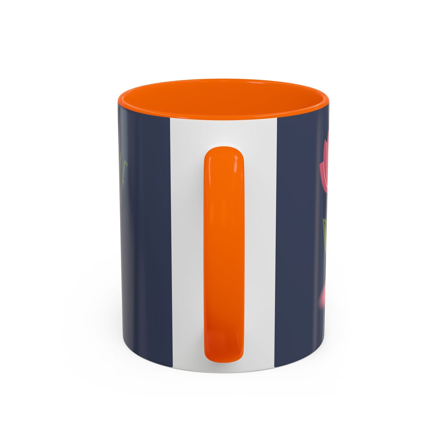 Custom Business Coffee Mug — Personalized Floral Accent Mug with Website & Contact