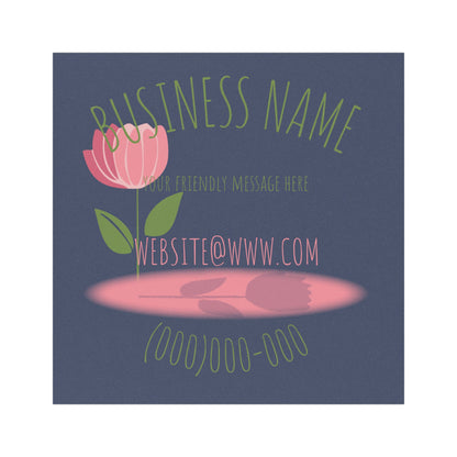 Floral Business Car Magnet — Customizable Logo, Contact & Website