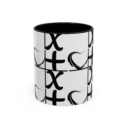 Love More Time Accent Coffee Mug — Inspirational Ceramic Mug (11/15 oz)