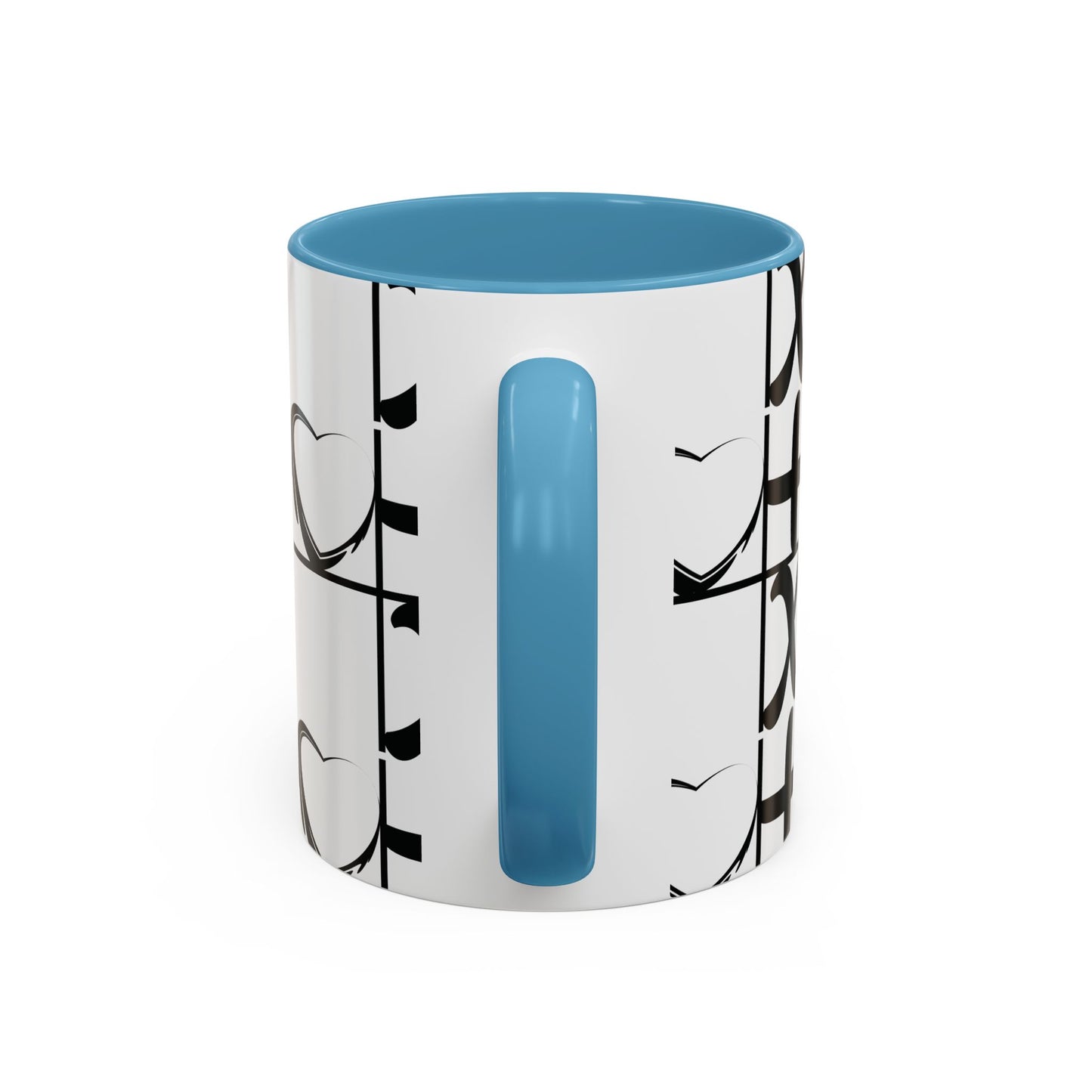 Love More Time Accent Coffee Mug — Inspirational Ceramic Mug (11/15 oz)
