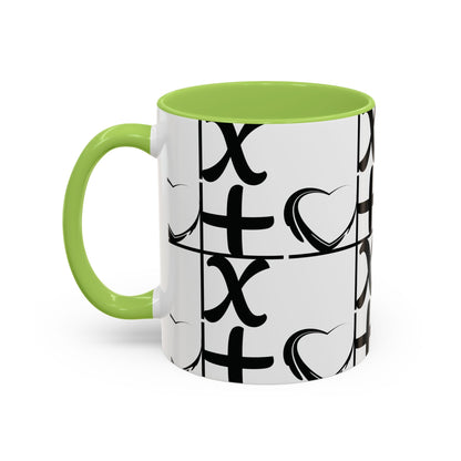 Love More Time Accent Coffee Mug — Inspirational Ceramic Mug (11/15 oz)