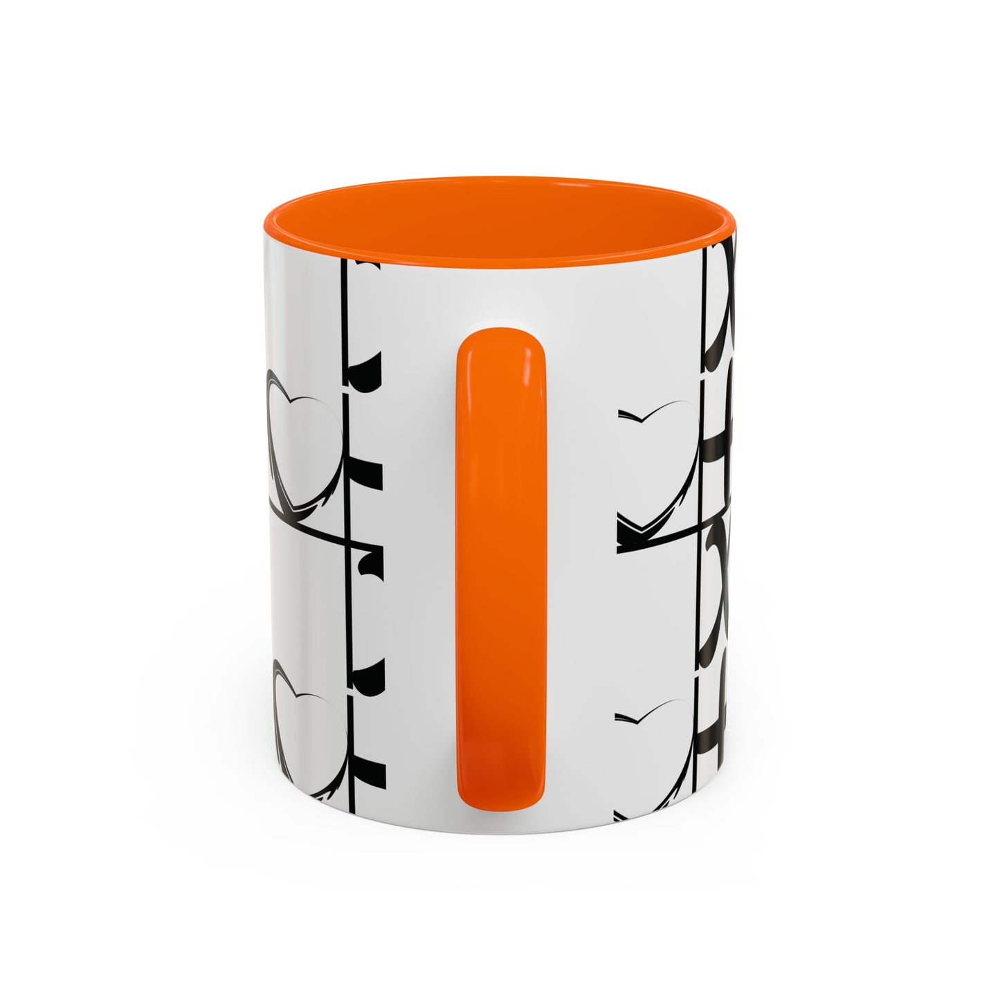 Love More Time Accent Coffee Mug — Inspirational Ceramic Mug (11/15 oz)