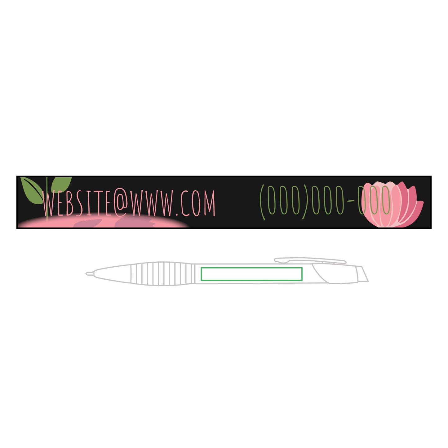 Engravable Brass Ballpoint Pen with Comfort Grip — Personalized Office Gift