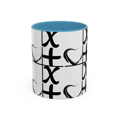 Love More Time Accent Coffee Mug — Inspirational Ceramic Mug (11/15 oz)