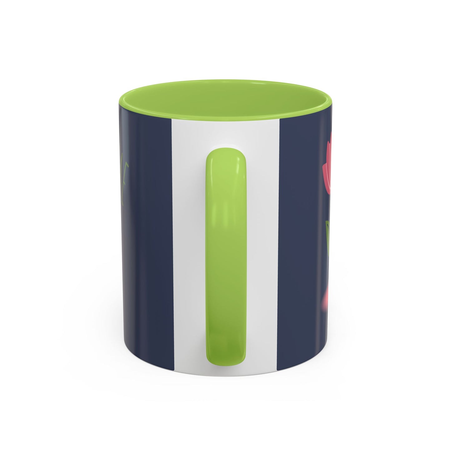 Custom Business Coffee Mug — Personalized Floral Accent Mug with Website & Contact