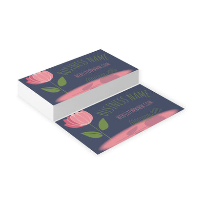 Floral Boutique Business Cards — Pink Tulip Design for Florists & Small Shops
