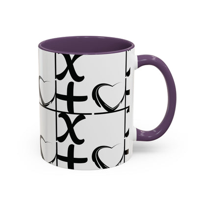 Love More Time Accent Coffee Mug — Inspirational Ceramic Mug (11/15 oz)