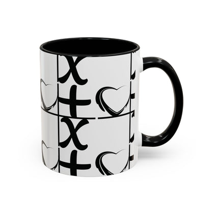 Love More Time Accent Coffee Mug — Inspirational Ceramic Mug (11/15 oz)