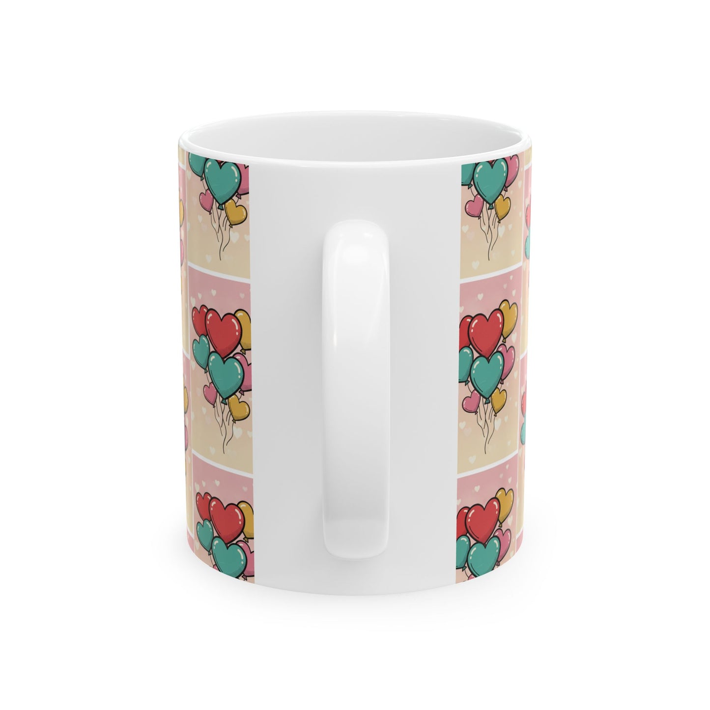 Valentine Heart Balloon Ceramic Mug — 11oz & 15oz