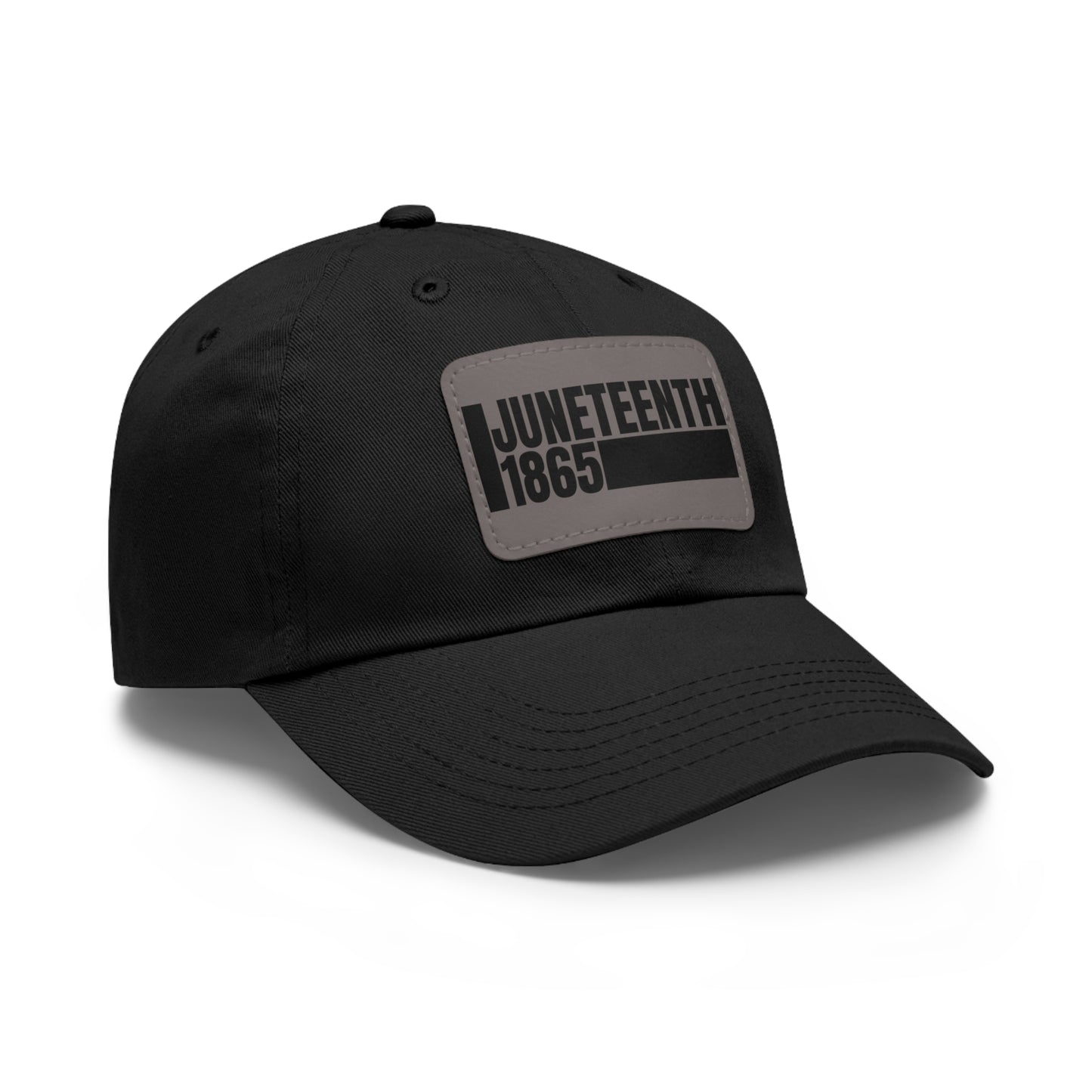 Special Edition Juneteenth Hat with Leather Patch, Summer Accessory, Unisex Cap, Celebration Hat, Gift for Dad, Black History Month