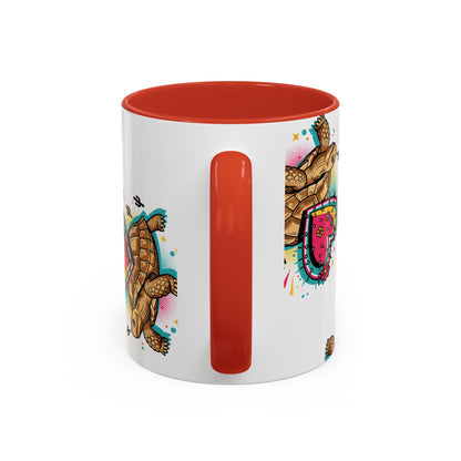 Turtle Valentine Coffee Mug — "You're turtley the one for me" Accent Mug