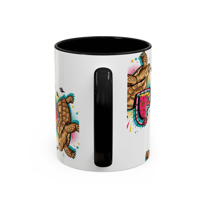 Turtle Valentine Coffee Mug — "You're turtley the one for me" Accent Mug