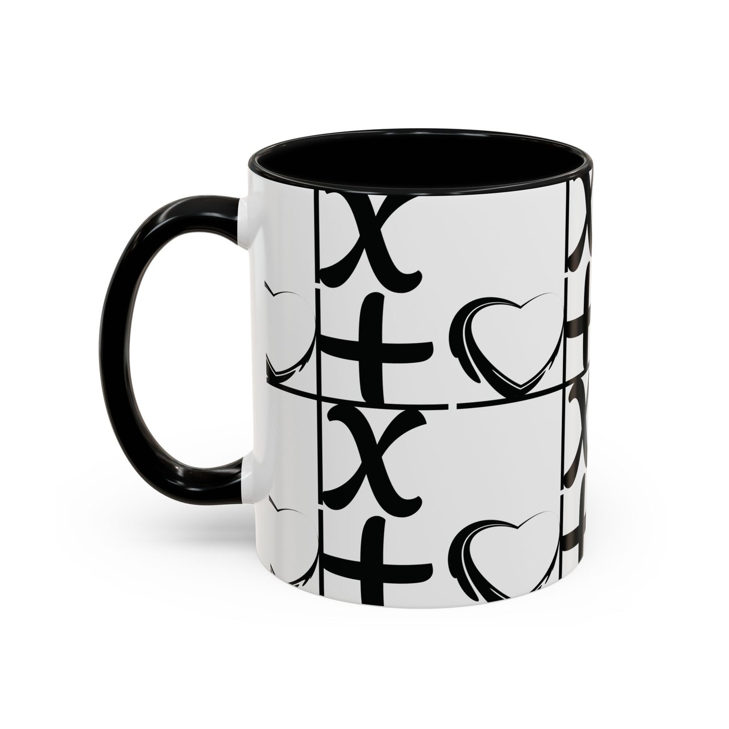 Love More Time Accent Coffee Mug — Inspirational Ceramic Mug (11/15 oz)