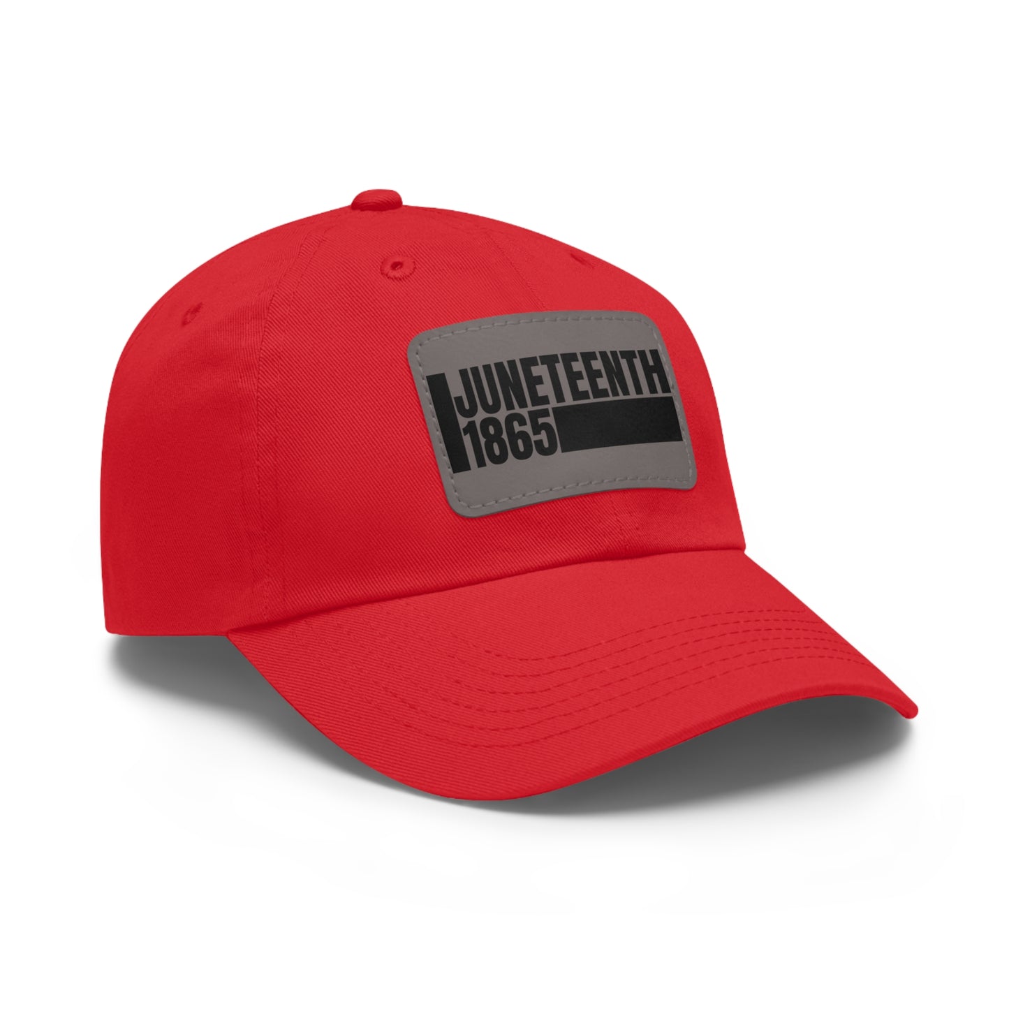 Special Edition Juneteenth Hat with Leather Patch, Summer Accessory, Unisex Cap, Celebration Hat, Gift for Dad, Black History Month