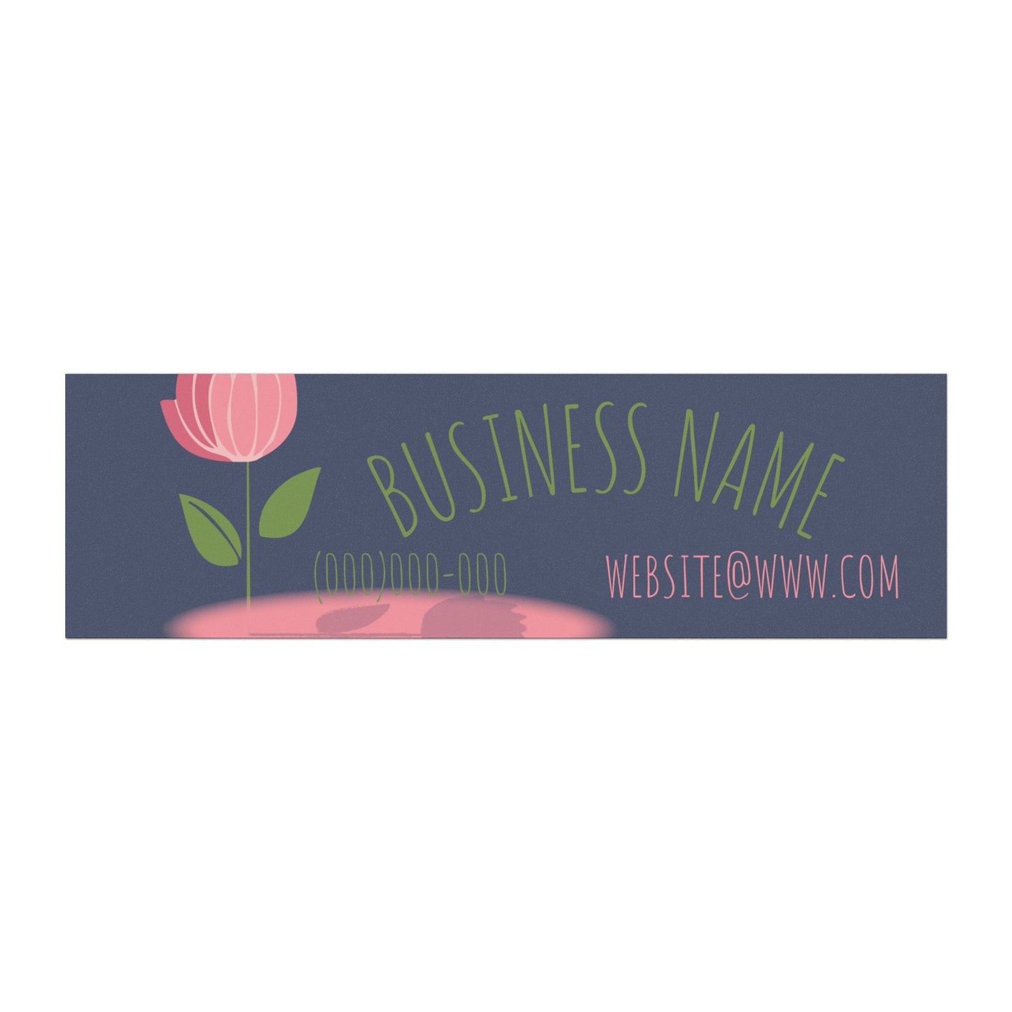 Floral Business Car Magnet — Customizable Logo, Contact & Website