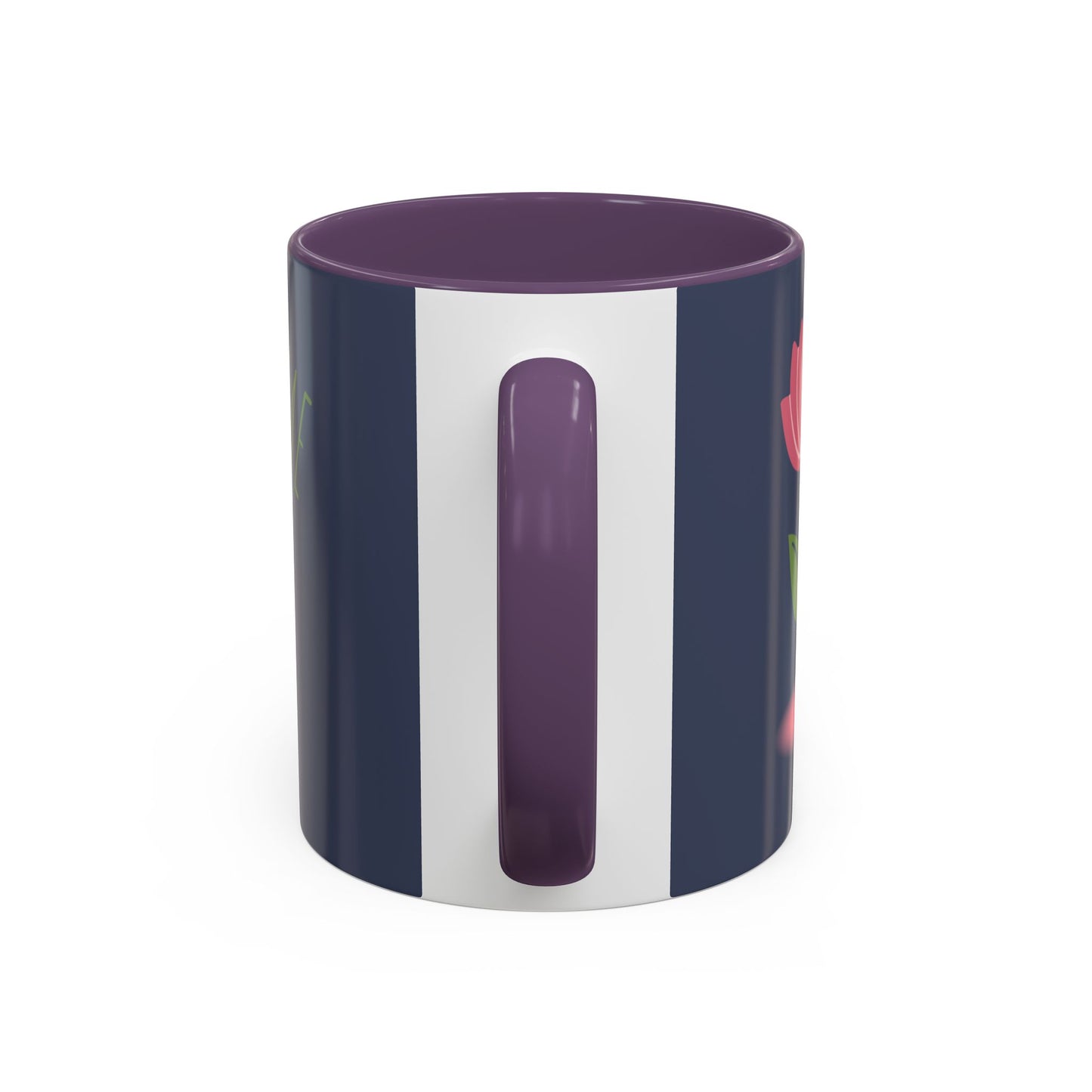 Custom Business Coffee Mug — Personalized Floral Accent Mug with Website & Contact