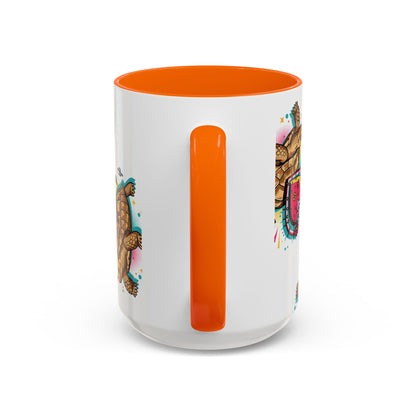 Turtle Valentine Coffee Mug — "You're turtley the one for me" Accent Mug