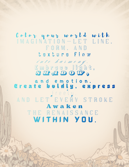 Paint Your World, Creative Journal