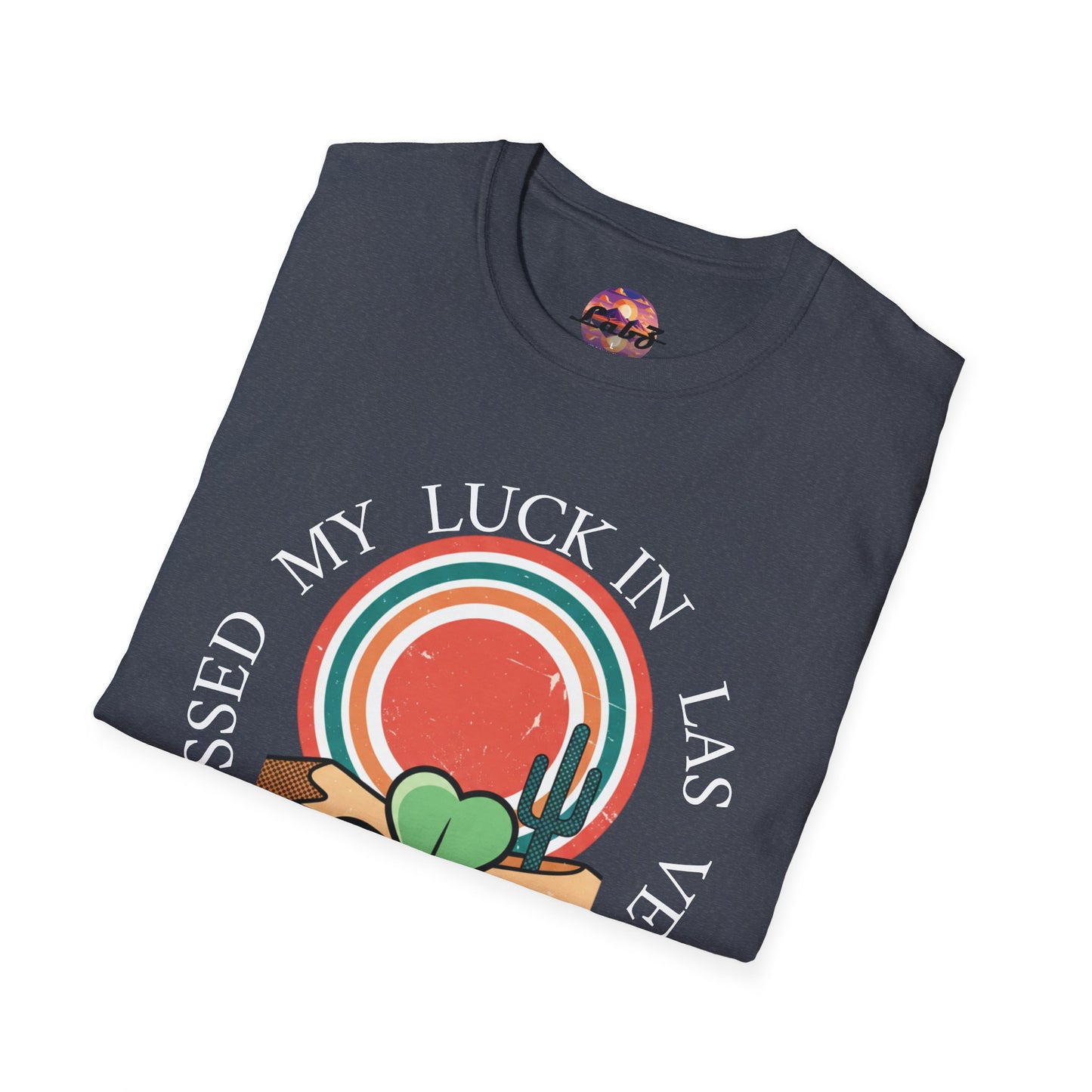 Las Vegas Shamrock T-Shirt — Blessed My Luck In Las Vegas Retro Graphic Tee