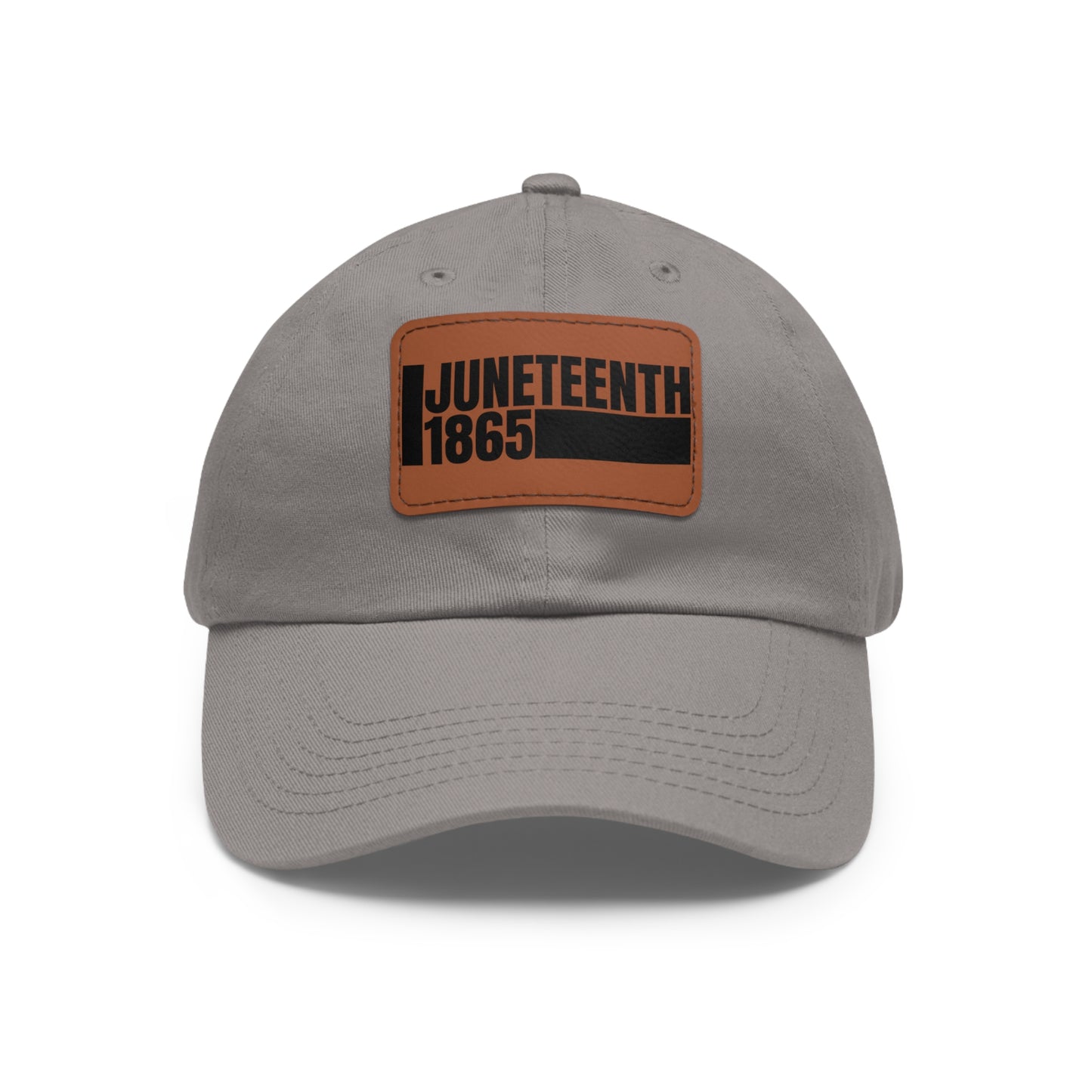 Special Edition Juneteenth Hat with Leather Patch, Summer Accessory, Unisex Cap, Celebration Hat, Gift for Dad, Black History Month