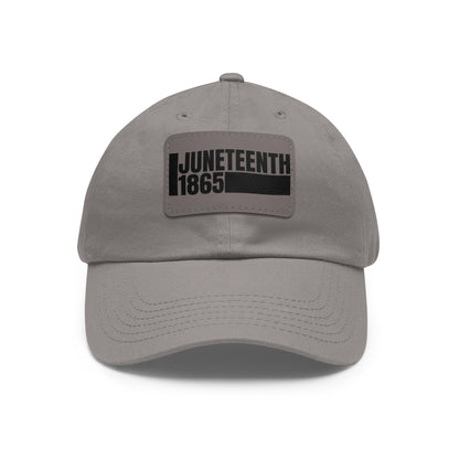 Special Edition Juneteenth Hat with Leather Patch, Summer Accessory, Unisex Cap, Celebration Hat, Gift for Dad, Black History Month