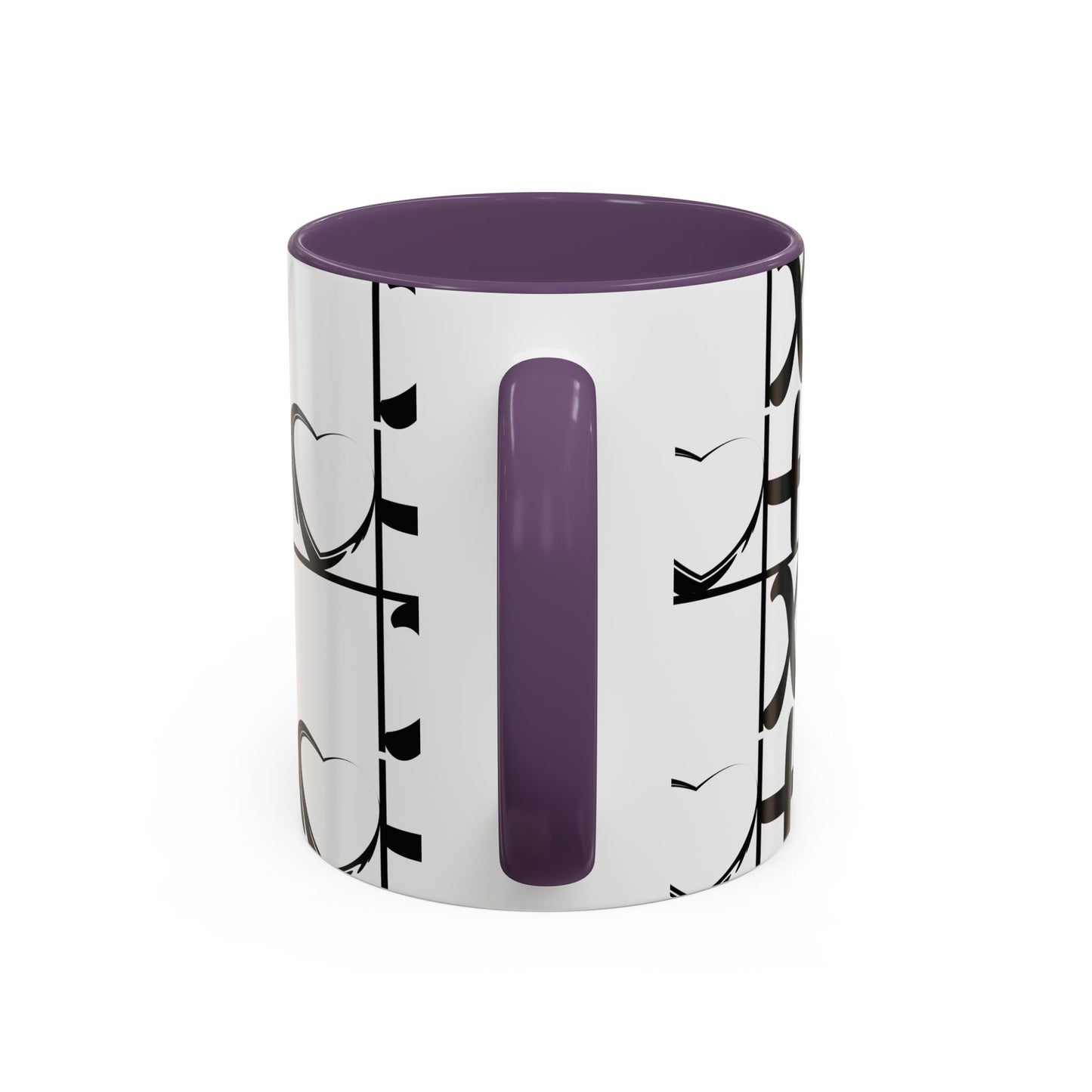 Love More Time Accent Coffee Mug — Inspirational Ceramic Mug (11/15 oz)