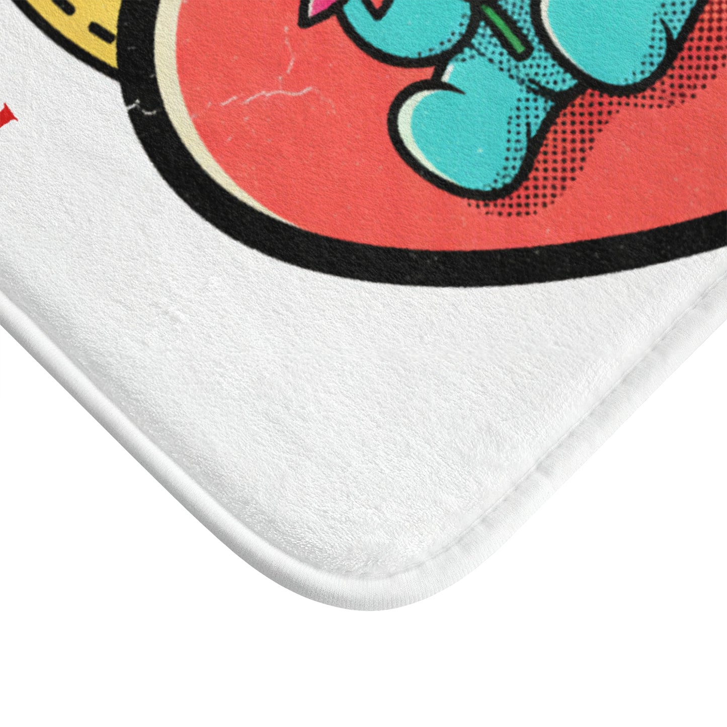 Emotionally Spiky Cactus Bath Mat — Cute Cactus with ‘I’d Still Choose You’ Heart Design