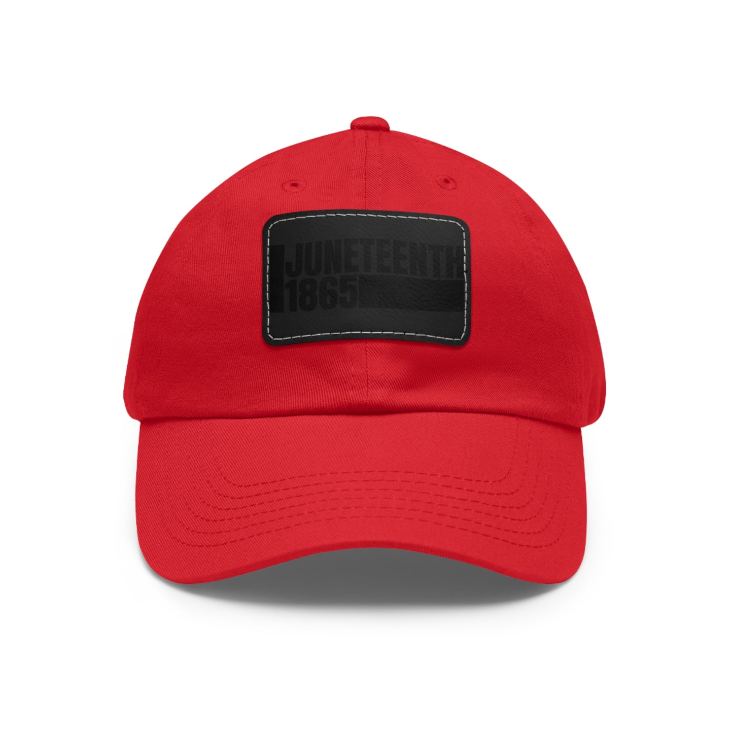 Special Edition Juneteenth Hat with Leather Patch, Summer Accessory, Unisex Cap, Celebration Hat, Gift for Dad, Black History Month