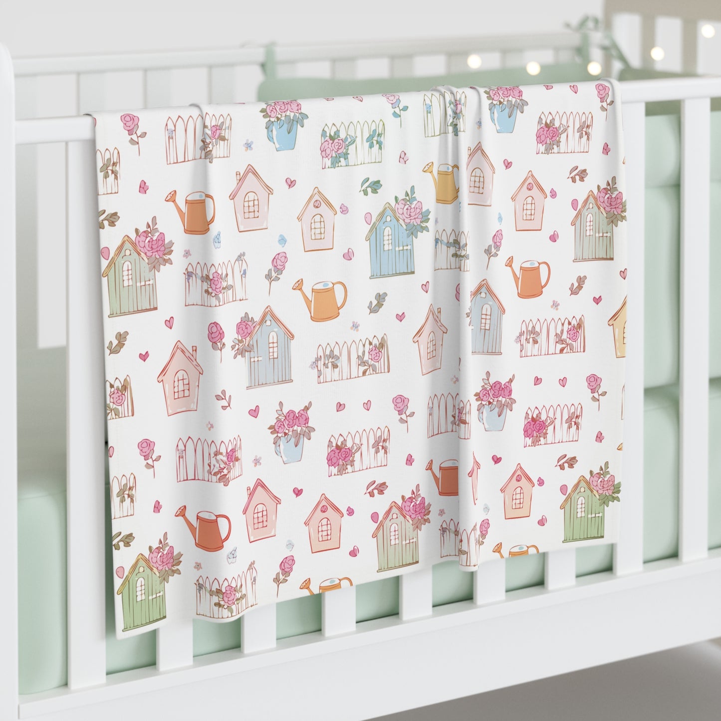Charming Floral Baby Swaddle Blanket - Soft Nursery Wrap, Newborn Gift, Baby Shower Essential, Cute Nursery Decor, Cozy Blanket, [...]