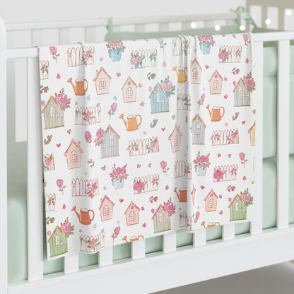 Charming Floral Baby Swaddle Blanket - Soft Nursery Wrap, Newborn Gift, Baby Shower Essential, Cute Nursery Decor, Cozy Blanket, [...]