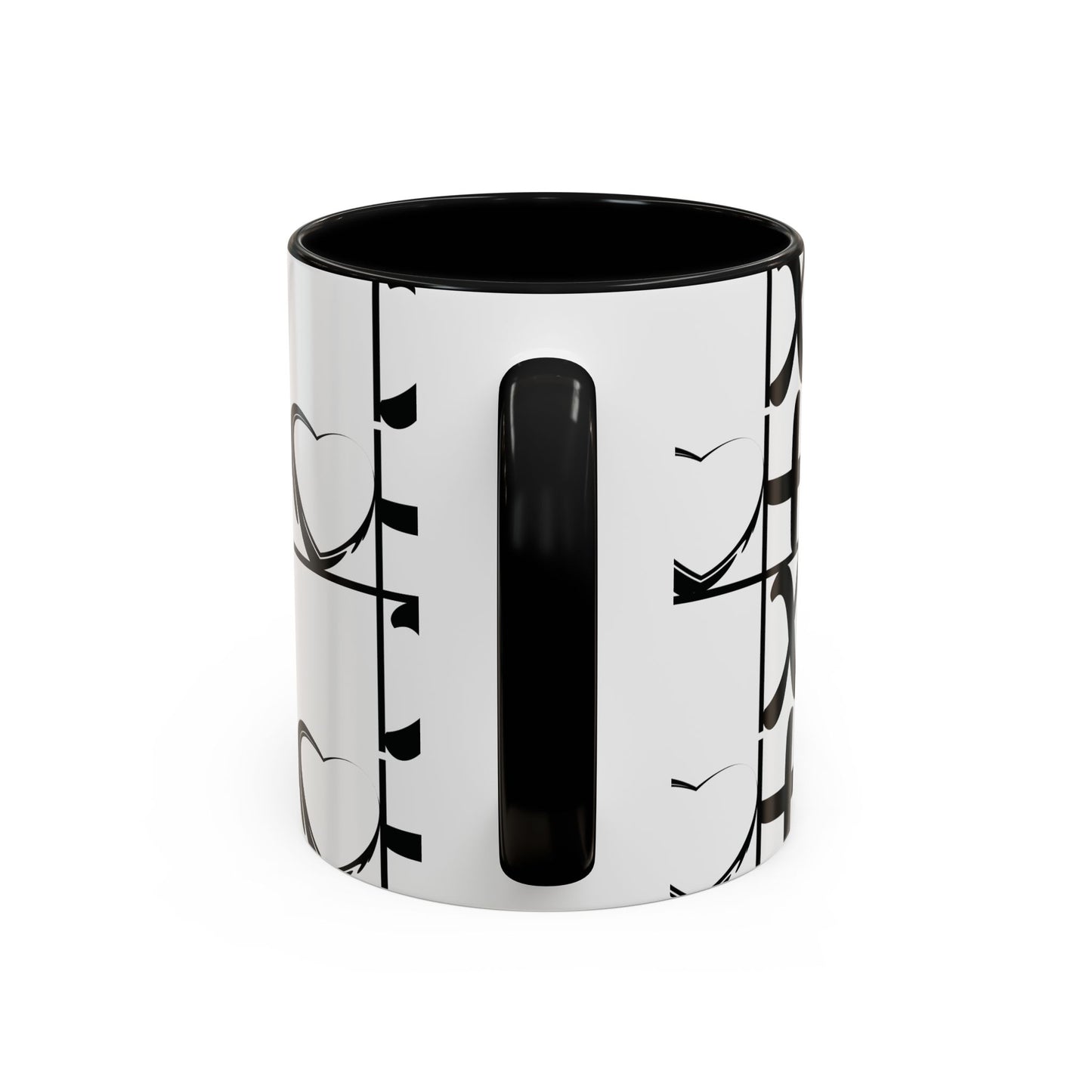 Love More Time Accent Coffee Mug — Inspirational Ceramic Mug (11/15 oz)