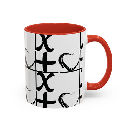 Love More Time Accent Coffee Mug — Inspirational Ceramic Mug (11/15 oz)