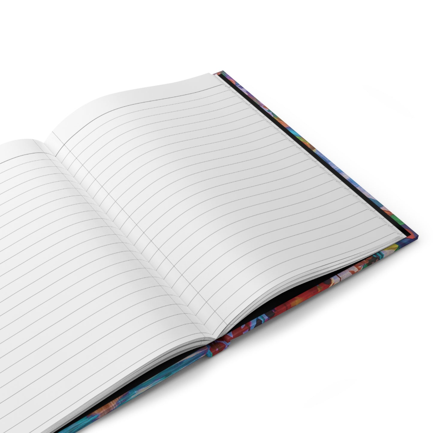 Abstract Love Graffiti Hardcover Journal — Colorful Mixed‑Media Art Notebook