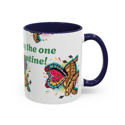 Turtle Valentine Coffee Mug — "You're turtley the one for me" Accent Mug