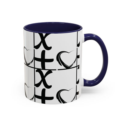 Love More Time Accent Coffee Mug — Inspirational Ceramic Mug (11/15 oz)