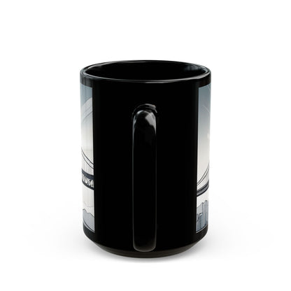 Stylish Bridge Mug | Modern Coffee Cup, Gift for Tea Lovers, Unique Home Decor, Office Mug, Art Print Drinkware