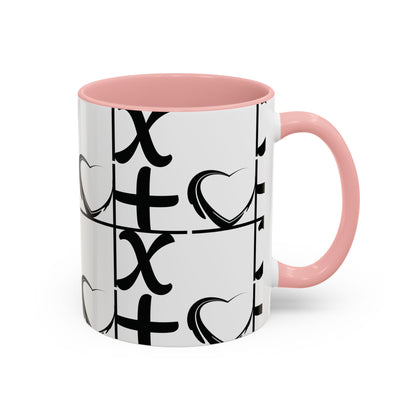 Love More Time Accent Coffee Mug — Inspirational Ceramic Mug (11/15 oz)