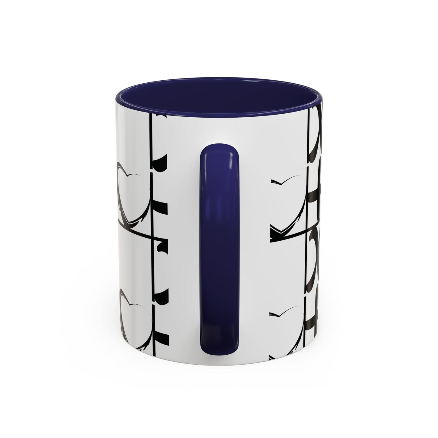 Love More Time Accent Coffee Mug — Inspirational Ceramic Mug (11/15 oz)